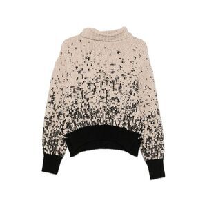 Alysi Women Chenille Turtle-Neck Sweater